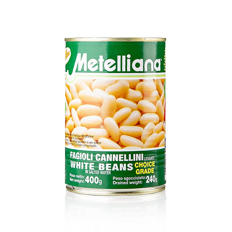 Fagioli cannellini, bianchi e piccoli, Metelliana, 410 g