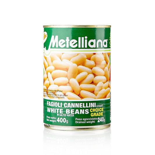 Fagioli cannellini, bianchi e piccoli, Metelliana, 410 g