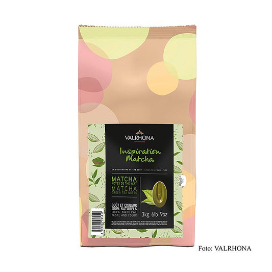 Valrhona Inspiration Matcha,Thé et au beurre de cacao, 3 kg