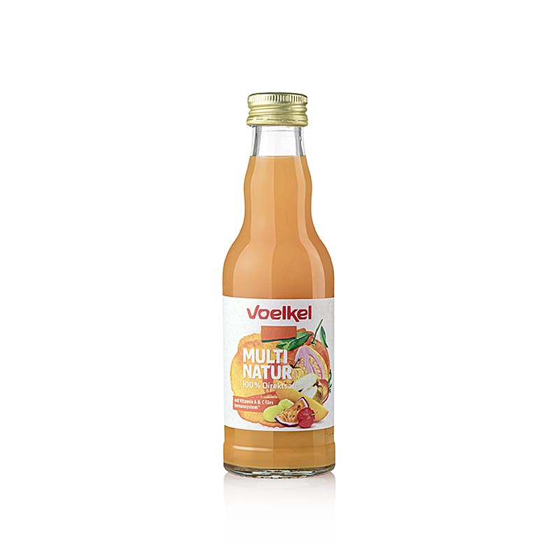 Jus de fruits variés Voelkel Multi Natur, bio et végétalien, 200 ml