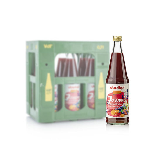 Voelkel 7 Zwerge Unser Original Mehrfruchtsaft, BIO Vegan OG, 4,2 l, 6 x 700ml