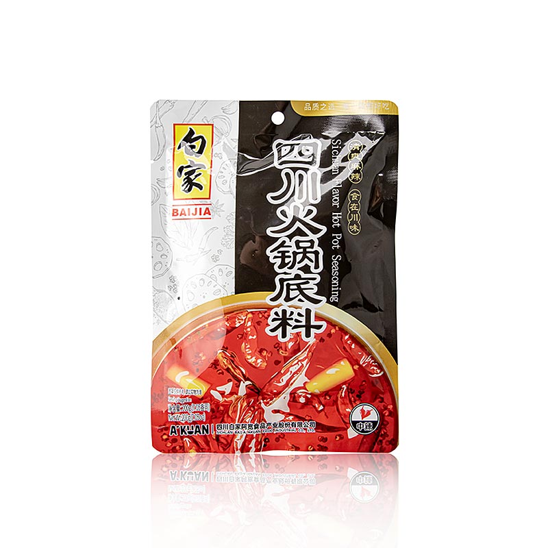 Assaisonnement pour fondue « Saveur du Sichuan », baijia, 200 g