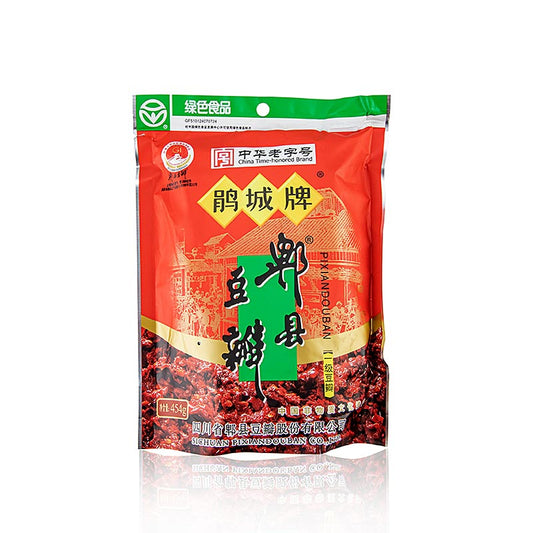 Pixian Doubanjiang, pâte de haricots au piment fermentée, JUAN CHENG PAI, 454 g