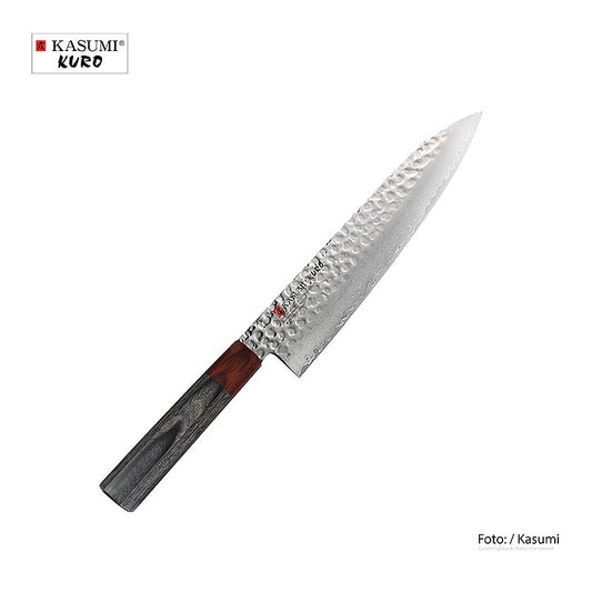 Coltello da cucina Haiku Kasumi Kuro, 21 cm, grigio/rosso, 1 pz.