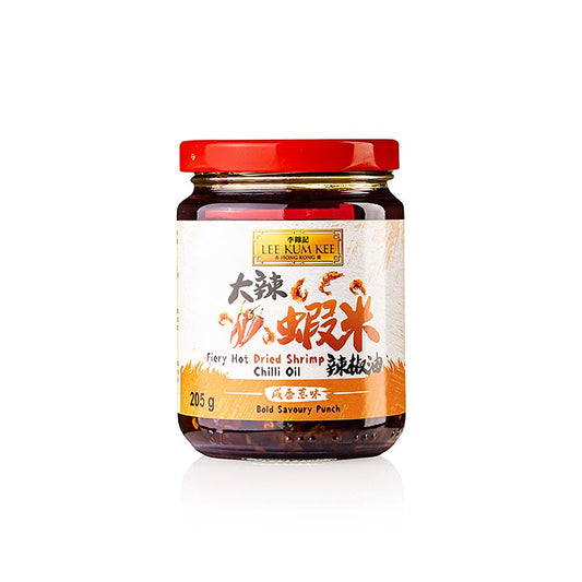 Sauce épicée aux crevettes séchées et au piment, Lee Kum Kee, 205 g
