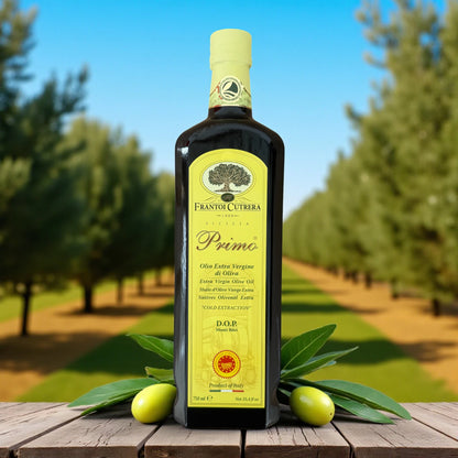 Frantoi Cutrera Primo AOP, Huile d'olive vierge, 100 % Tonda Iblea, 750 ml | Vinaigre & huile  thungourmet