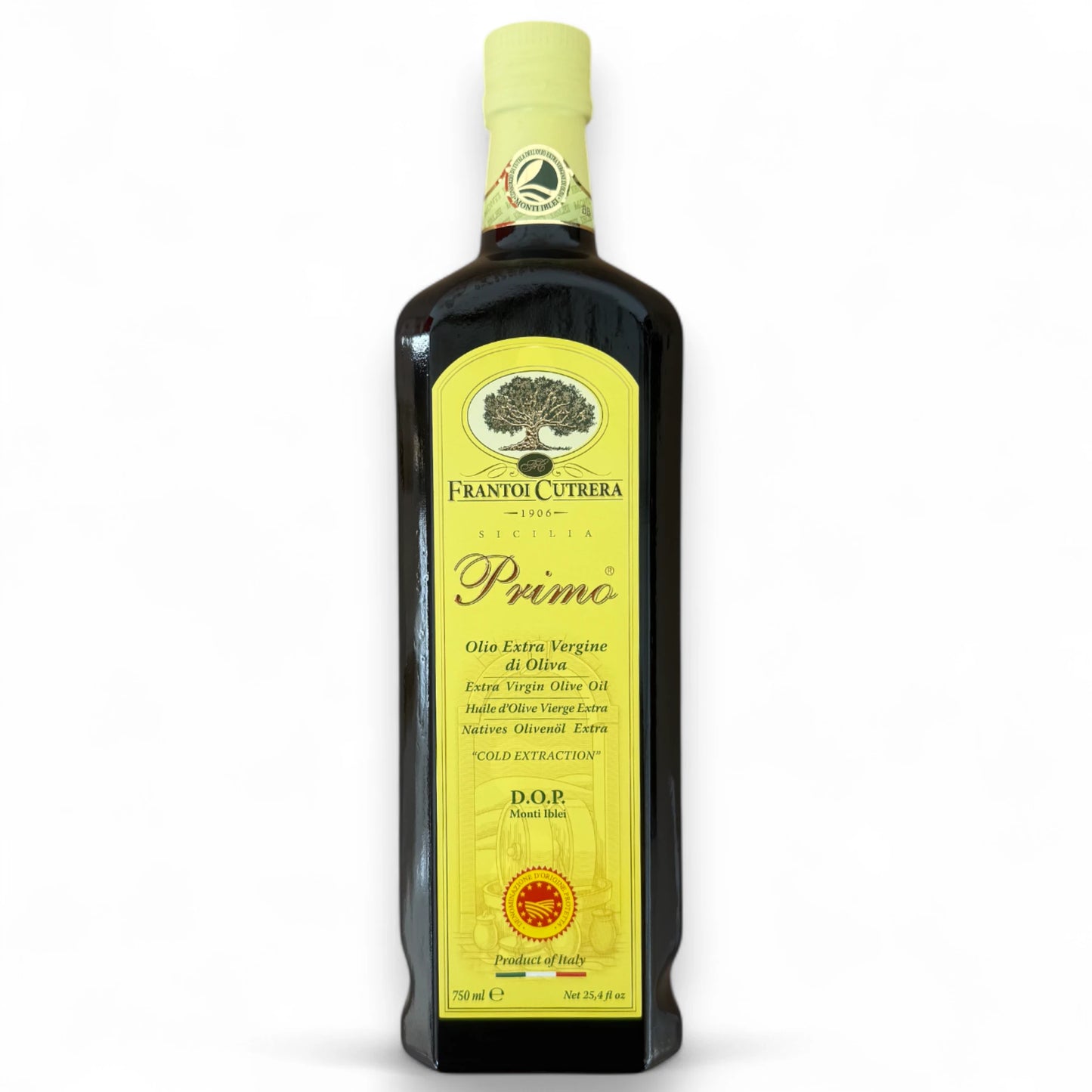 Frantoi Cutrera Primo AOP, Huile d'olive vierge, 100 % Tonda Iblea, 750 ml | Vinaigre & huile  thungourmet