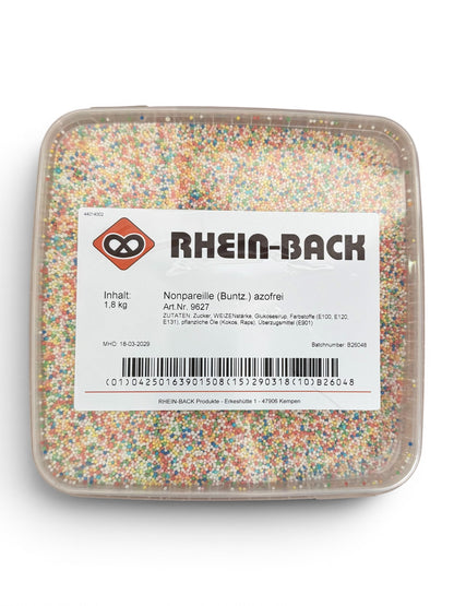 Zucchero colorato Nonpareille 1,8 kg – Perline d'amore per gelati e dolci 1,89 kg